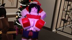 1femboy 1futa 2males 3d anal anal_sex areolae ass balls breasts breasts_out christmas christmas_outfit christmas_tree completely_nude female femboy femboysub gay gay_sex hexyrr34 male nipples penis penis_out roblox robloxian source_request
