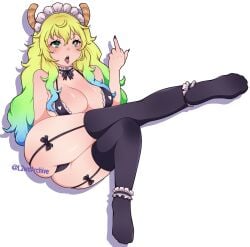 lucoa from miss kobayashi's dragon maid by bunbibunbii