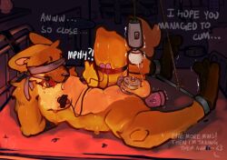 absurd_res anal anal_sex anthro arms_tied ball_gag balls bed blindfold bodily_fluids bondage bondage bound bowl canid canine chastity_cage chastity_device chompingbit container curling_toes dildo drooling edging egg_vibrator feet flat_chastity_cage fox furniture gag gagged_drooling genital_fluids genitals hands_behind_back hi_res leaking leaking_precum leash leashed_male leg_spreader lying male mammal mattress nipple_fetish nipple_play nipple_tape nude nude_anthro nude_male object_in_ass object_in_urethra on_back orgasm_denial paddle pasties penetration pet_bowl precum predicament_bondage restraints riding_crop rope saliva sex_toy sex_toy_in_ass sex_toy_insertion solo sounding_rod spread_legs spreader_bar spreading sweat sweatdrop tape text urethral urethral_penetration vibrator vibrator_in_ass wand_vibrator water_bowl whip worried