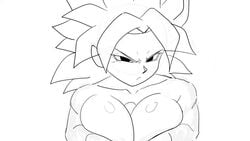 1girls alternate_breast_size angry_face animated big_breasts bouncing_breasts breasts caulifla dragon_ball dragon_ball_super large_breasts mammary_intercourse no_sound paizuri pseudocel saiyan shounen_jump straight tagme titfuck titjob video