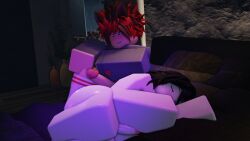 2femboys 2males 3d ass bed bedroom cat_ears catboy completely_nude femboy gay hexyrr34 imminent_sex male male_only nipples penis roblox robloxian sleeping source_request tagme