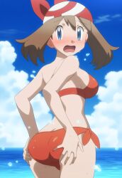 may (pokemon) from nintendo by sepia tone (artist)