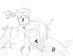 1boy 1girls dave_miller dialogue female five_nights_at_freddy's fnaf fnaf_novels licking_penis male oc_x_canon penis self_insert straight william_afton