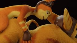 2025 2boys 3d akimazanhu anal animated ass black_background crossover daxter fingerless_gloves gay jak_and_daxter male male_only no-name-no-problem_(3d_model) ratchet_(ratchet_and_clank) ratchet_and_clank simple_background size_difference video_games yaoi