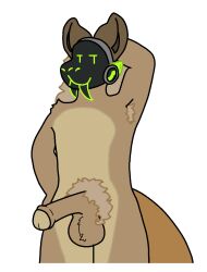 2025 alpha_channel anthro armpit_hair body_hair canid canine canis coyote digital_drawing_(artwork) digital_media_(artwork) erection fallout foreskin genitals hybrid machine male male_focus male_only mammal microsoft night_stalker_(fallout) nights_(nogginnoodle) nogginnoodle nude penis pit_viper protogen protogen_visor pubes rattlesnake reptile scalie simple_background snake solo transparent_background uncircumcised viper