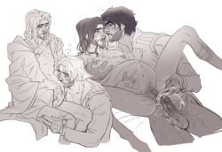 1cuntboy 2boys 2d_(artwork) arcane arcane_jayce arcane_viktor balls beard bent_knees big_balls big_belly big_penis black_and_white breasts breeding cock cum_in_pussy cuntboy cuntboy/male cuntboy_on_male cuntboy_with_breasts deep_penetration dirty_talk fucking fucking_good_and_hard gay gay_male gay_sex hairy hairy_penis hairy_pussy holding holding_belly holding_leg holding_thigh intersex jayce jayce_talis kissing kissing_while_penetrated knot lactation league_of_legends light-skinned_male long_hair male male/male male_focus male_only male_pregnancy milk milking moaning moaning_in_pleasure mpreg omegaverse partially_clothed penis pregnancy pregnant pregnant_belly pregnant_cuntboy pregnant_male pregnant_sex pussy pussy_focus romantic_couple size_difference skinny_male spit spit_trail squirting trans_man transgender transgender_man transmasc twink vaginal_penetration vaginal_sex viktor_(league_of_legends) wet_pussy yaoi