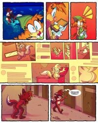 2025 4:5 absurd_res anthro apartment apartment_building archie_comics areola arthropod ass belle_the_tinkerer blue_eyes blush blush_lines breasts brown_areola brown_nipples canid canine caught_on_camera cellphone clothed clothed_anthro clothed_female clothing comic covering covering_breasts dialogue digital_media_(artwork) dipstick_tail dumpster duo electronics english_text female fiona_fox fly_(animal) fox freckles fully_clothed fully_clothed_anthro fully_clothed_female fur genitals group hair hi_res himitsu idw_publishing insects machine mammal markings nipples nude nude_anthro nude_female phone plant popfulblue public public_nudity pussy red_body red_fur red_hair robot sega selfie shrub smartphone sneaking sonic_(series) sonic_the_hedgehog_(archie) sonic_the_hedgehog_(comics) sonic_the_hedgehog_(idw) sonic_the_hedgehog_(series) speech_bubble streaking surprised surprised_face tail tail_markings text vulva white_inner_ear white_tail_tip