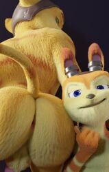 2025 2boys 3d akimazanhu anus ass balls big_ass black_background blue_eyes crossover daxter flaccid fue furry furry_only gay goggles goggles_on_head green_eyes jak_and_daxter male male_only no-name-no-problem_(3d_model) penis ratchet_(ratchet_and_clank) ratchet_and_clank selfie simple_background tail video_games yaoi