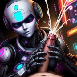1boy 1girls ai_assisted ai_generated breasts bright_lights circuits cumshot cybernetics cyberpunk dominant_female draining_penis dystopia ejaculation erect_penis erection explosive_ejaculation female female_domination female_rapes_male female_robot fembot femdom forced_handjob forced_orgasm forced_to_cum forced_to_ejaculate future_city futuristic glans glowing_eyes handjob harvesting_cum holding_penis jerking_penis lenses male metal_joints milking_penis neon_lights nonconsenting_male nonhuman penis penis_abuse predatory_handjob raped_male reverse_forced_handjob robot robotgirl robotic science_fiction seductive_eyes sex_robot sexbot unwanted_handjob wetnightmare