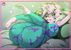 1girls ass_focus barefoot big_ass big_breasts big_butt bimbo black_sclera bubble_ass bubble_butt busty butt_focus cameltoe clothed clothed_female dat_ass feet female female_only hero_outfit_(mha) horns huge_ass huge_breasts large_ass mina_ashido mitgard-knight my_hero_academia nipples nipples_visible_through_clothing pink_feet pink_hair pink_skin pink_soles short_hair solo solo_female solo_focus teenager thick_ass thick_thighs toes yellow_eyes