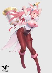 1girls alternate_costume big_breasts breasts bunny_ears bunny_girl bunnysuit cleavage female fire_emblem fire_emblem:_three_houses fire_emblem_heroes hilda_valentine_goneril kaos_art large_breasts legs leotard light-skinned_female light_skin long_hair long_legs nintendo pantyhose pink_eyes pink_hair solo thigh_strap thighs twintails wide_hips