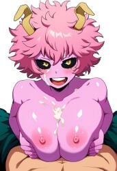 ai_generated breasts cum mina_ashido my_hero_academia novelai paizuri poshdog pov