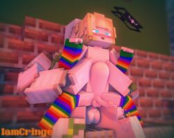 2boys 3d abdominal_bulge ahe_gao anal_sex big_penis blonde_male blue_eyes blush deep_penetration erect_penis femboy gay gay_pride gay_sex gloves homosexual human_male iamcringe iron_golem_(minecraft) mine-imator minecraft nude_male outside penetration reverse_cowgirl_position riding sam_lejosky_(iamcringe) sex stockings tagme white_skinned_male yaoi