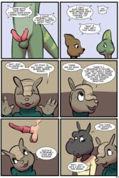 2:3 animal_genitalia animal_penis anthro anthro_only armadillo cervine_penis chameleon comic dialogue diphallia diphallism english_text fantasizing female furry genitals hemipenes hi_res kangaroo lizard macropod male mammal marsupial multi_genitalia multi_penis no_humans page_77 penis reptile rhinocerotoid scalie speech_bubble study_partners sumatran_rhinoceros teenager territorial text thunderouserections xenarthran young