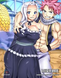 1boy 1boy1girl 1girls big_breasts bluegraves breast_squeeze breast_squish breasts busty casual censored clothed clothing couple curvy dress erect_nipples fairy_tail female grope groping groping_breasts groping_from_behind huge_breasts large_breasts legs long_hair looking_at_viewer male mirajane_strauss natsu_dragneel nipple_bulge revealing_clothes revealing_clothing seductive sexually_suggestive skirt smile thick thick_thighs thighs white_hair wide_hips