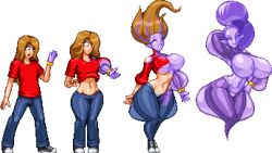 ass_expansion bimbo bimbofication bouncing_breasts breast_expansion casetermk djinn expansion female flat_chest flat_chested genie growth hair_color_change hair_growth hourglass_expansion huge_ass huge_breasts hyper_bimbo lip_expansion muscular_female nipples pixel_art thick_lips thick_thighs thigh_expansion transformation transformation_sequence wide_hips