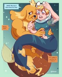 2boys adventure_time blonde_hair blush brother brother/brother brothers canine finn_the_human furry gay humanoid_penis incest inviting_to_sex jake_the_dog male male/male male_only merman nervous otuser underwater yaoi