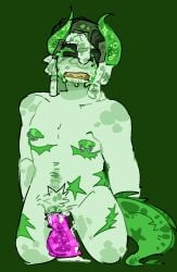 1cuntboy boombox_(phighting) cuntboy demon_horns dildo green_horns green_skin phighting roblox roblox_game robloxian self_upload sex_toy solo tagme tail tears zuklefish