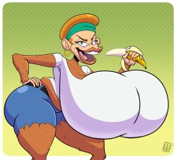 anthro anthro_female big_ass big_breasts big_butt breasts_bigger_than_head breasts_bigger_than_torso candy_kong candy_kong_(tv_series) donkey_kong_(series) donkey_kong_country dustindemon furry furry_female huge_breasts hyper_breasts nintendo thick_thighs