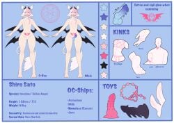 _0_strawberrymilk_0_(artist) anal_beads balls blue_eyes blue_penis cow_ears cow_horns cuntboy cuntboy/male demon demon_boy demon_horns demon_tail demon_wings dildo feet femboy gay gay_male hands heart-shaped_pupils incubus intersex kinky long_hair male male_only mlm penis pink_hair pubic_tattoo pussy reference_sheet sex_toy shiro shiro_sato sigil small_penis smaller_male spiked_dildo spiked_penis split-color_hair succubus_(male) succubus_tattoo tattoo tattoo_on_back tattoo_on_belly unnatural_colors virtual_youtuber vtuber vtuber_persona white_hair