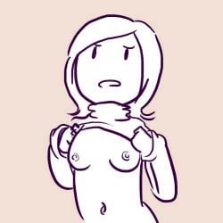 1girls breasts female nipples simple_drawing