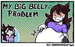 belly big_belly blush fat female_pred implied_digestion implied_vore jaiden jaiden_animations unknownguy404 vore vore_belly youtube youtuber