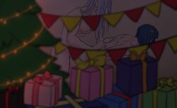 2boys bruno_buccellati christmas_decorations christmas_tree doggy_style duo gay implied_sex jojo's_bizarre_adventure leone_abbacchio male male/male male_only male_penetrated male_penetrating male_penetrating_male nude_male vento_aureo yaoi