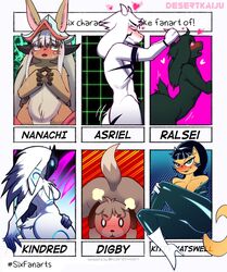 1other 2girls 3boys anal anal_sex animal_crossing anthro asriel_dreemurr asriel_dreemurr_(god_form) ass bethesda_softworks big_ass black_fur black_hair blush bovid breasts brown_body brown_fur canid canine canis caprine crossover deltarune desertkaiju digby_(animal_crossing) domestic_dog feline female fur furry goat green_eyes heart highres kindred kitty_katswell lamb_(league_of_legends) league_of_legends looking_at_viewer looking_pleasured made_in_abyss male mammal meme nanachi nickelodeon nintendo nude open_mouth pink_eyes ralsei riot_games sex six_fanarts_challenge smile t.u.f.f._puppy thick_thighs undertale undertale_(series) white_fur white_hair wide_hips yaoi yellow_body yellow_fur