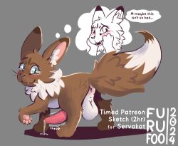 after_transformation anus aroused ass balls big_balls big_penis blush bodily_fluids cum eevee feral flustered furufoo generation_1_pokemon genital_fluids genitals nintendo penis pokemon pokemon_(species) precum transformation