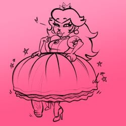 princess peach from mario (series) by pierump