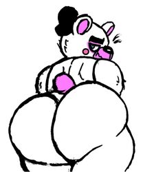 1boy animatronic anthro ass big_butt butt_focus chester188 filthyopossum five_nights_at_freddy's five_nights_at_freddy's:_sister_location funtime_freddy_(fnafsl) gay looking_at_viewer looking_back machine male male_only mammal nervous robot sister_location solo ursid video_games