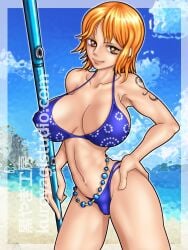 female female_only kuroyagi_studio nami nami_(one_piece) one_piece pre-timeskip