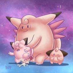 2022 animal_genitalia anthro blushing clefable clefairy cleffa cub cum cum_drip cum_in_pussy cum_inside cum_on_penis cute_fang hi_res looking_at_viewer older_male open_mouth penis pok&eacute;mon_(species) pokemon pussy pussy_juice pussy_juice_drip questionable_consent semi-anthro size_difference sl350 smiling smirk tagme wink winking_at_viewer young younger_female