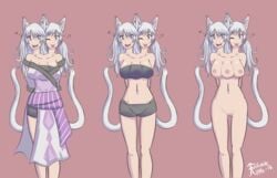 2018 2_heads 2_pussies 3_breasts access accessworld animal_humanoid ass_visible_through_thighs breasts butt_from_the_front cat_ears cat_humanoid cat_tail catgirl clothing conjoined conjoined_twins cookie_&_cream_(infinitepineapple) felid felid_humanoid feline feline_humanoid female freckles genitals hair hi_res humanoid infiniteapple infinitepineapple looking_at_viewer mammal mammal_humanoid multi_breast multi_genitalia multi_head multi_pussy nipples nude pink_eyes ponytail pussy simple_background smile standing tongue tongue_out white_hair