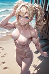 1girls abs ai_generated ass bangs bare_legs barefoot beach biceps blue_eyes blush breasts completely_naked completely_nude completely_nude_female confident effineffer exhibitionism feet female female_focus female_only female_pervert flashing flashing_pussy granblue_fantasy human looking_at_viewer looking_pleasured medium_breasts muscular muscular_arms muscular_female muscular_legs muscular_thighs naked naked_female naughty_face nipples nude nude_female outdoor_nudity outdoors outside public public_exposure public_indecency public_nudity pussy seductive seductive_smile shaved_crotch showing_off smile solo solo_female street thighs topless wet wet_hair wet_skin zeta_(granblue_fantasy)