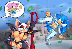 amy_rose anthro big_breasts breasts cosplay crossover dancing duo female genderswap_(mtf) junketsu junketsu_(cosplay) kill_la_kill kiryuuin_satsuki_(cosplay) matoi_ryuuko_(cosplay) missphase nipples pole pole_dancing rouge_the_bat rule_63 senketsu senketsu_(cosplay) sonic_(series) sonic_the_hedgehog sonic_the_hedgehog_(series) sonique_the_hedgehog stripper_pole