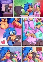 amy_rose anthro ass big_breasts breasts contest duo erect_nipples eyeshadow female genderswap_(mtf) heart hi_res makeup missphase nipple_outline nipples pose rule_63 sonic_(series) sonic_the_hedgehog sonic_the_hedgehog_(series) sonique_the_hedgehog