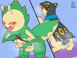 2023 eeveelution generation_2_pokemon generation_5_pokemon hi_res hybrid_pokemon leavanny male nintendo pokemon pokemon_(species) pokemon_only quilava sex syngie_(artist) umbreon voodoo voodoo_doll voodoo_penetration voodoo_sex