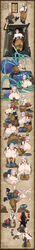 1boy 1girls angry artist_request breast_expansion breasts cleavage female female_focus huge_breasts lactation male sequence spider tagme