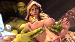 1boy 1girls 2018 3d 60fps affectionate alliance_(warcraft) ambrosine92 animated blizzard_entertainment blonde_hair bouncing_breasts breasts clothed clothed_female clothed_sex female from_behind_position green_skin heroes_of_the_storm hi_res horde horde_shield horde_symbol human human_(warcraft) human_(world_of_warcraft) human_female human_mage interspecies interspecies_relationship jaina_(hots_model) jaina_proudmoore light-skinned_female light_skin loop mage_(warcraft) male male/female medium_breasts muscular muscular_male nipples no_sound nude nude_male orc orc_(warcraft) orc_male orc_shaman shaman shaman_(warcraft) size_difference smooth_animation source_request straight thrall video warcraft world_of_warcraft