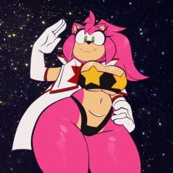 1girls 2d 2d_(artwork) 2d_artwork amy_rose anthro belly_button big_ass big_breasts big_butt big_hips big_thighs bikini bikini_bottom bikini_top bubble_ass bubble_butt clothed cosplay crossover_cosplay dat_ass dat_butt eyelashes furry furry_female gloves green_eyes hedgehog hedgehog_humanoid monamania pink_fur pink_hair ponytail sega smile smiling sonic_(series) sonic_the_hedgehog_(series) space_yoko space_yoko_(cosplay) tail tengen_toppa_gurren_lagann thick thick_ass thick_butt thick_hips thick_legs thick_thighs thighs two_tone_body two_tone_fur yoko_littner_(cosplay)