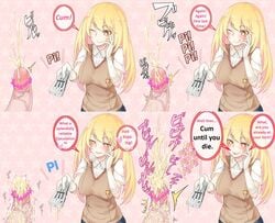 1boy 1girls blonde_hair blush body_control breasts brown_eyes brown_vest censored clothed_female comic controller creepy_smile cum deadly_sex death death_by_snoo_snoo disembodied disembodied_penis ejaculation english_text erection excessive_cum female femdom forced_orgasm gloves hair hands-free handsfree_ejaculation hard_translated heart high_resolution japanese_text large_breasts licking_lips long male malesub mind_control multiple_orgasms one_eye_closed orgasm orgasm_control penis pointless_censoring remote_control school_uniform schoolgirl semen shirt shokuhou_misaki soropippub sound_effects speech_bubble spoken_heart star star-shaped_pupils symbol-shaped_pupils technology teenage_girl teenager text to_aru_kagaku_no_railgun to_aru_majutsu_no_index tokiwadai_school_uniform translated trigger white_gloves white_shirt wink young