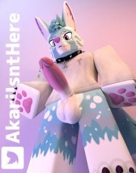 3d akariisnthere anthro femboy fox furry piercings roblox robloxian tagme twitter_username watermark