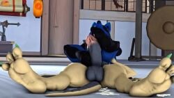 3d 3d_(artwork) animated anthro anthro_on_anthro anthro_only anthro_penetrated anus ass ass_sniffing big_ass big_balls big_butt big_penis blue_body cum dojo facesitting feet feet_focus feet_on_penis foot_fetish foot_focus foot_play footjob fuckboy furry furry_only gay indoor indoors interspecies legs legs_apart lucario male male_focus male_only male_penetrated male_penetrating male_penetrating_ambiguous moan moaning moonwulf muffled no_humans on_back on_ground on_top pawpads paws paws_around_penis pokemon pokemon_(species) pokemon_species red_eyes sound source_filmmaker tagme toenails toes video