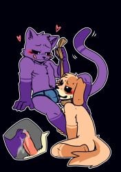 2boys anthro anthro_on_anthro anthro_only blush canine cat_ears cat_tail catboy catnap_(poppy_playtime) collar critters_(poppy_playtime) cum cum_drip cute dog dog_boy dog_collar dog_ears dog_tail dogday dogday_(poppy_playtime) doggy domestic_cat domestic_dog face_on_penis feet feet_on_penis feline footjob fur furry furry_only gay heart looking_at_partner male male/male male_only no_humans orange_fur orange_skin penis poppy_playtime poppy_playtime_(chapter_3) purple_body purple_fur saku1saya sex smiling_critters tagme tail underwear underwear_only