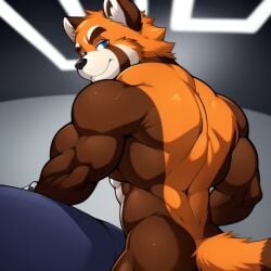 ai_generated ailurid animatronic animatronic_male ass balls bara blue_eyes butt fairytale_ty_(trtf) fazbear_fanverse fnaf frosting.ai furry furry_ass furry_male furry_only gay male male_only muscular muscular_male naked naked_male nude nude_male orange_fur red_panda sugar1989 the_return_to_freddy's ursid ursine