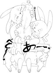 1girls 2boys absurd_res anal anal_fingering anthro anthrofied ass canine ejaculation female feral fingering first_person_view furry gay group half-closed_eyes hi_res huge_penis interspecies kanji knot larger_male long_penis lucario male minun monochrome nintendo oral pawpads penis plusle pokemon pokemon_(species) pokemon_dppt pokemon_rse pussy rear_view red_clover_(artist) rodent size_difference small_penis smaller_female smaller_male source_request stretched_pussy teamwork text thick_penis threesome veiny_penis video_games yaoi