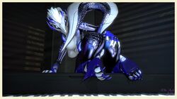 16:9 anthro biyemorph border doctor_ark female hazardcore humanoid pinup pose solo widescreen yellow_border