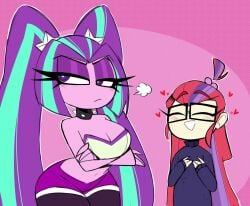 aria_blaze duo equestria_girls female moondancer_(mlp) my_little_pony nelljoestar purple_hair