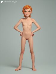 ai_generated ben_10 bottomless bra cartoon_network girl girly gwen_tennyson jen_ai nude nude_female penis penis_on_face penis_on_head pussy pussy_out red_hair red_head short_hair small_breasts